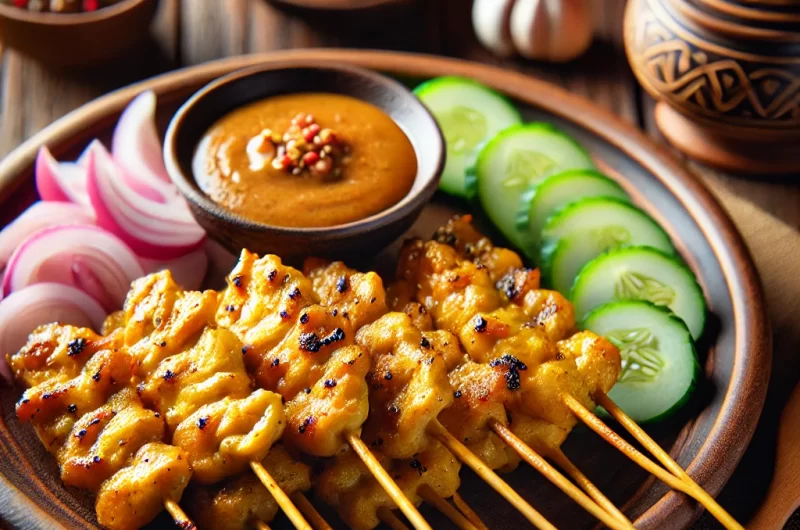 Low Calorie So Don't Worry Be Happy Satay Chicken Skewers